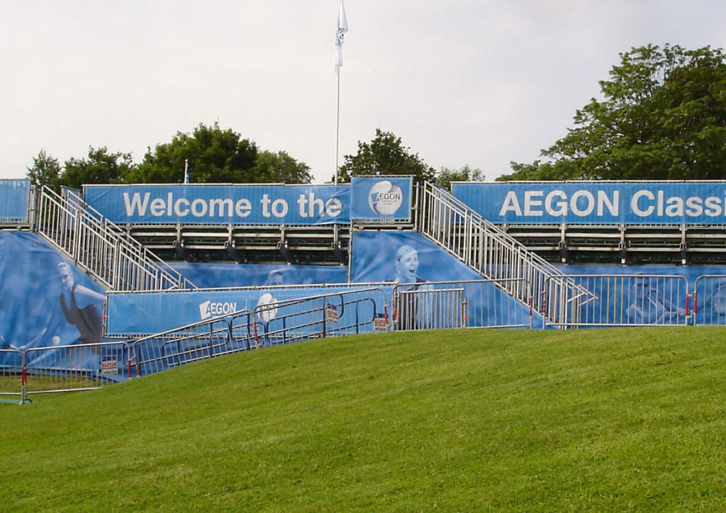 Aegon Classic tennis event signage